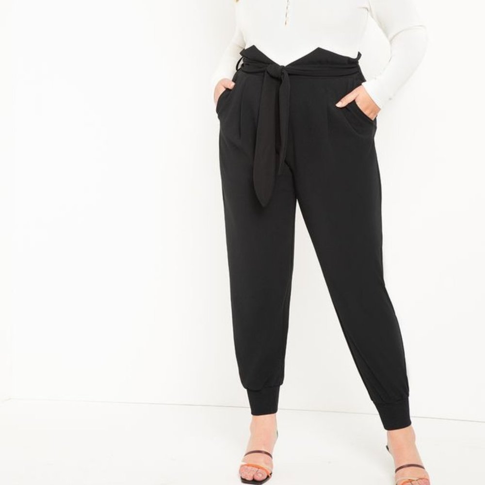 Tie Front Jogger Pants
